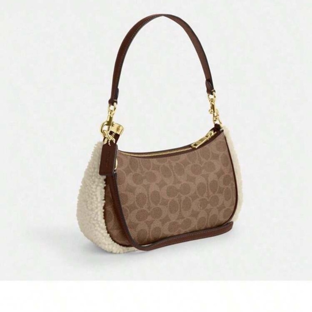 Coach Tan and Cream Shoulder Bag - Picture 4 of 4